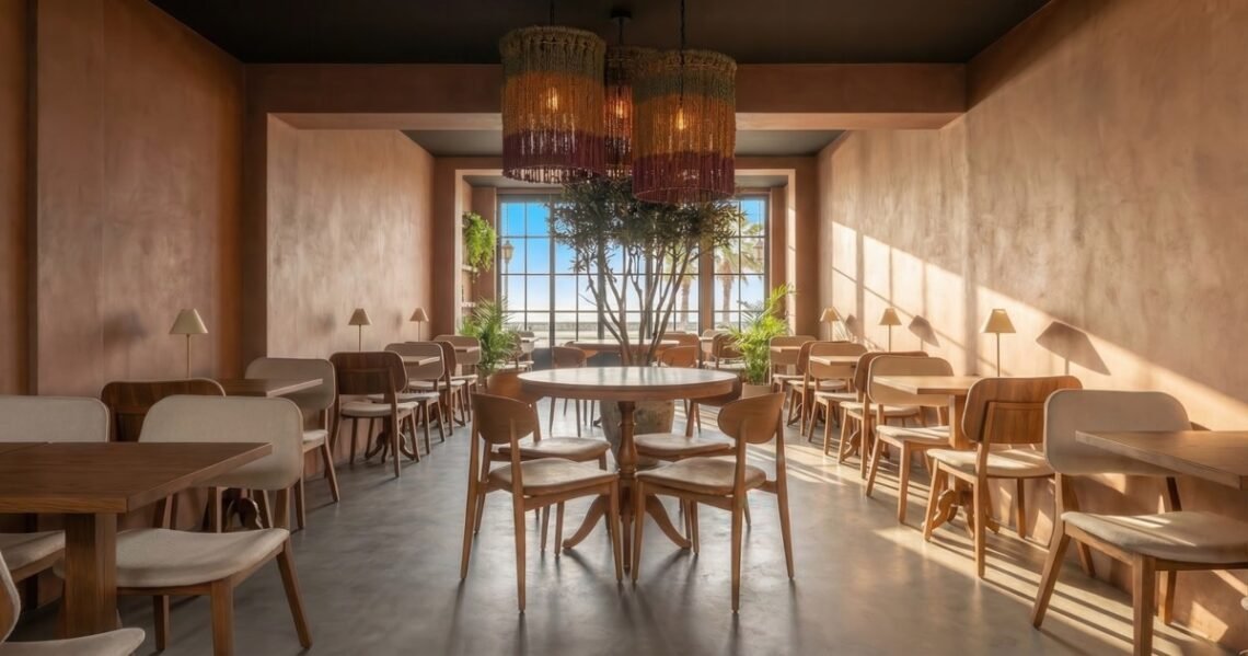 Ambiente do restaurante Jota Gastronomia no Rio Vermelho em Salvador com decoração contemporânea