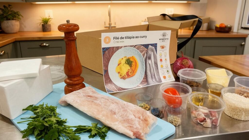 Experiência afetiva em Salvador com kit gastronômico e ingredientes porcionados para preparo em casa