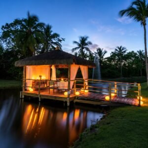 Candlelight Dinner em bangalô privativo no Tivoli Ecoresort Praia do Forte, no litoral norte da Bahia