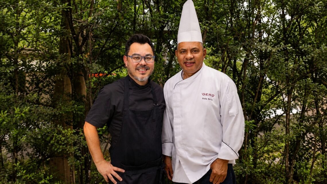 Marcelo Fugita e Bahia Brito participam do Encontro de Chefs no Gero Salvador, no dia 29 de agosto.