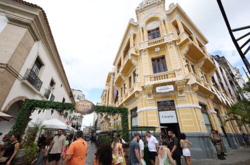 Wine Brasil Music 2026 no Palacete Tirachapéu, no Centro Histórico de Salvador.